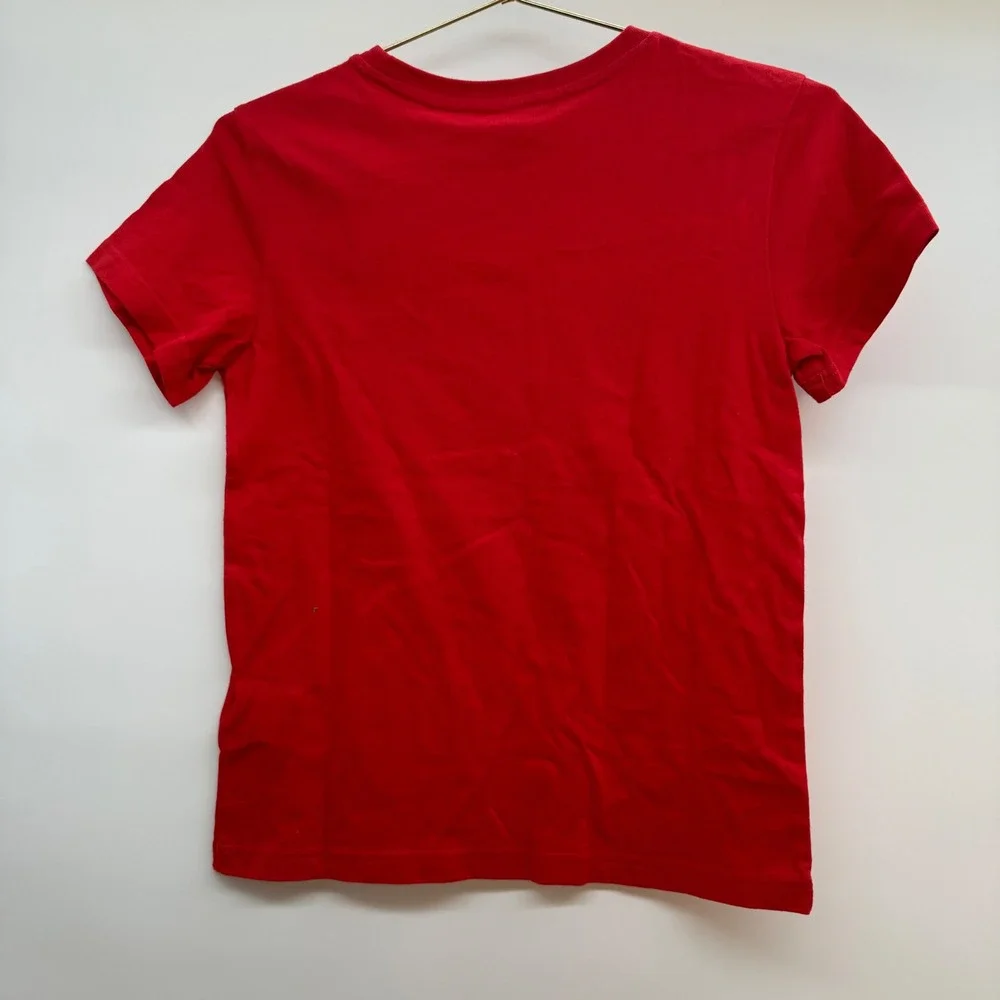 Adidas Originals Kids Trefoil Tee T-Shirt Red White Logo NWT Small‎ Youth 9/10